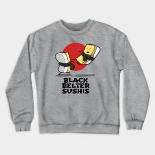 Cute Funny Original Kawaii Japanese Sushi Karate Fighting Cartoon Gift For Sushi Lovers Crewneck Sweatshirt